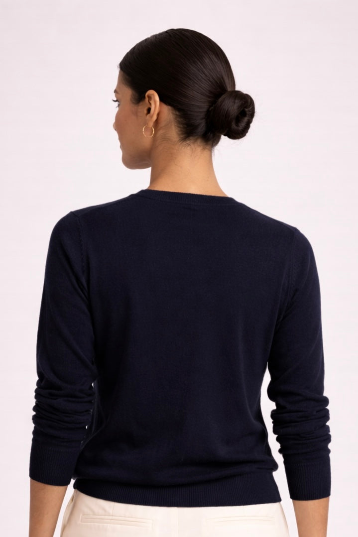 The Crew Neck Cardigan